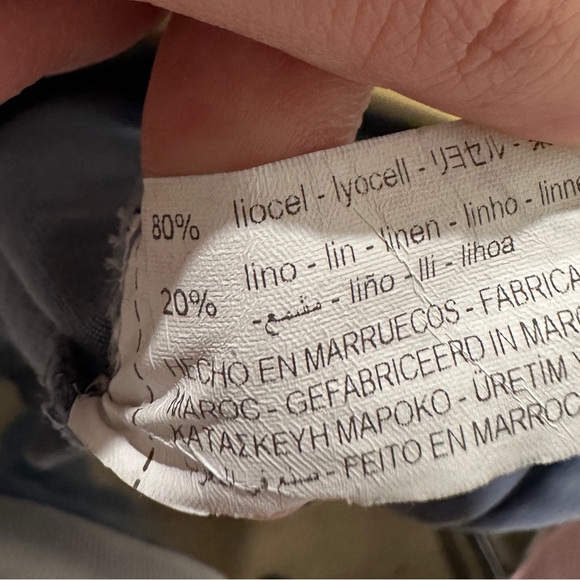 Zara women’s blue grey suit set. Size xs top size M bottom. New - Picture 14 of 15